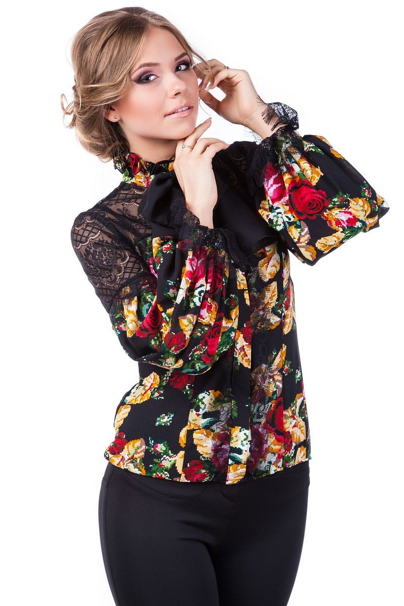 Школьные блузы оптом от производителя Блуза Версаче