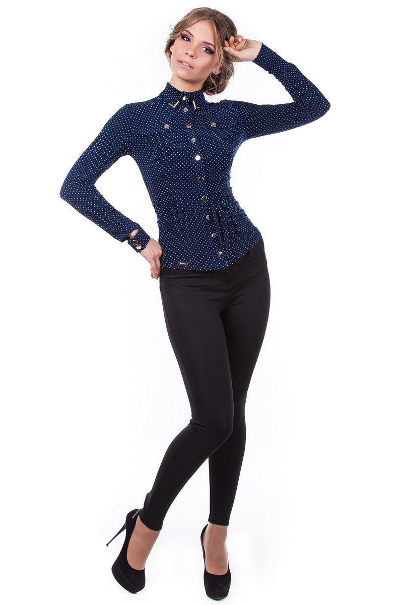 Модус женская одежда оптом недорого Блуза Пэнни длинный рукав