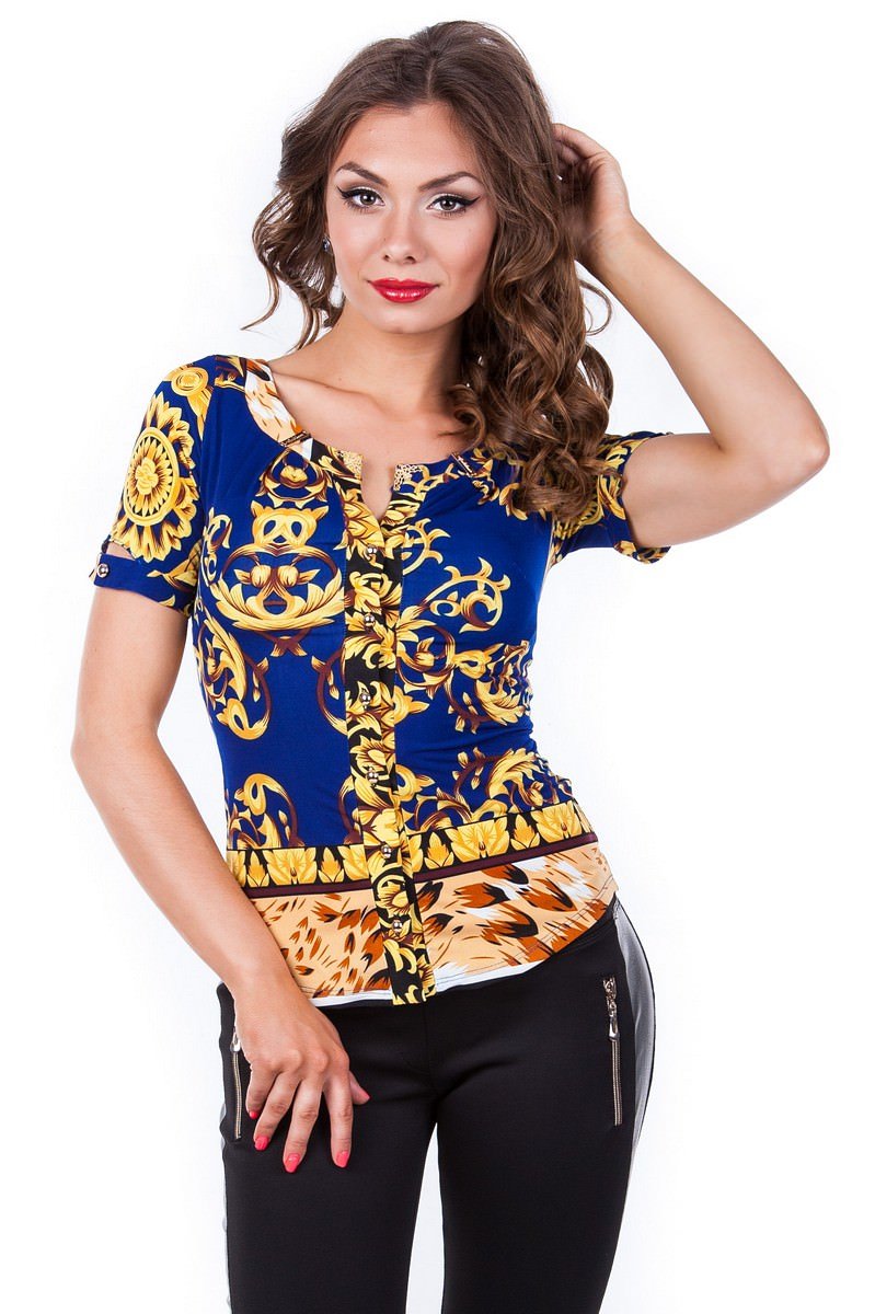 Модус женская одежда оптом недорого Блуза Рикко