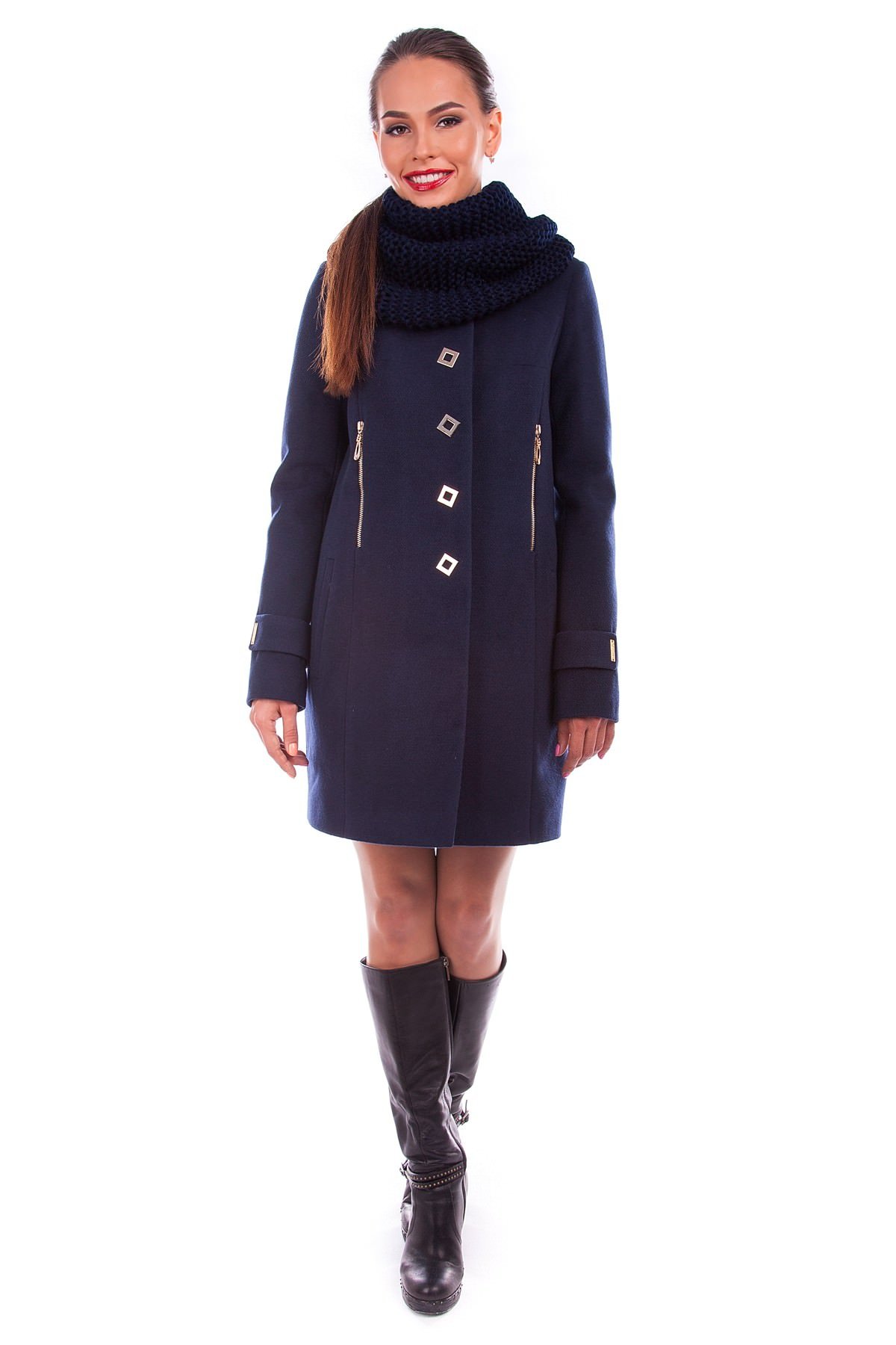 Модус женская одежда оптом недорого Пальто Палермо хомут зима