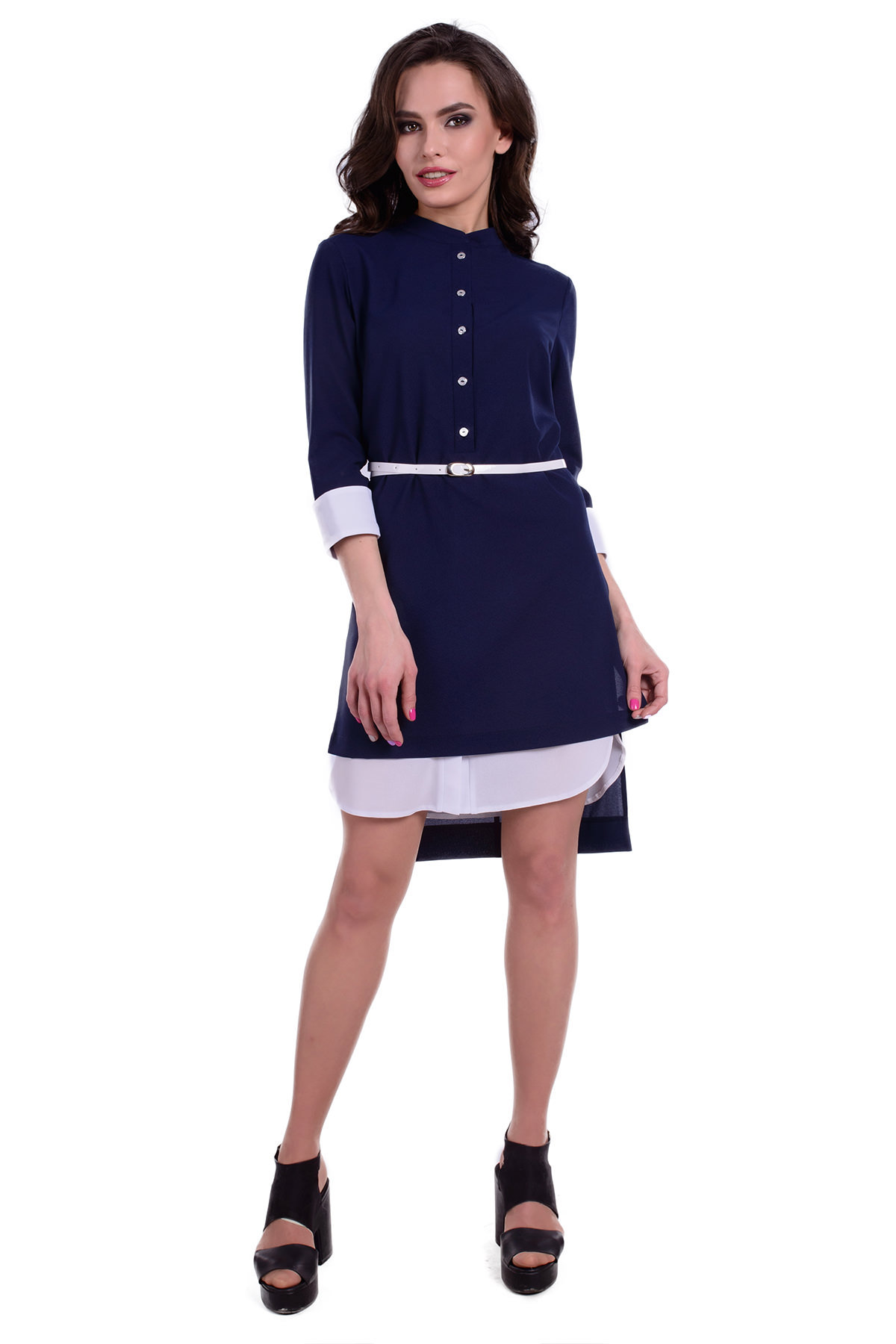 Женская одежда оптом от производителя Платье-рубашка Фортель креп шифон
