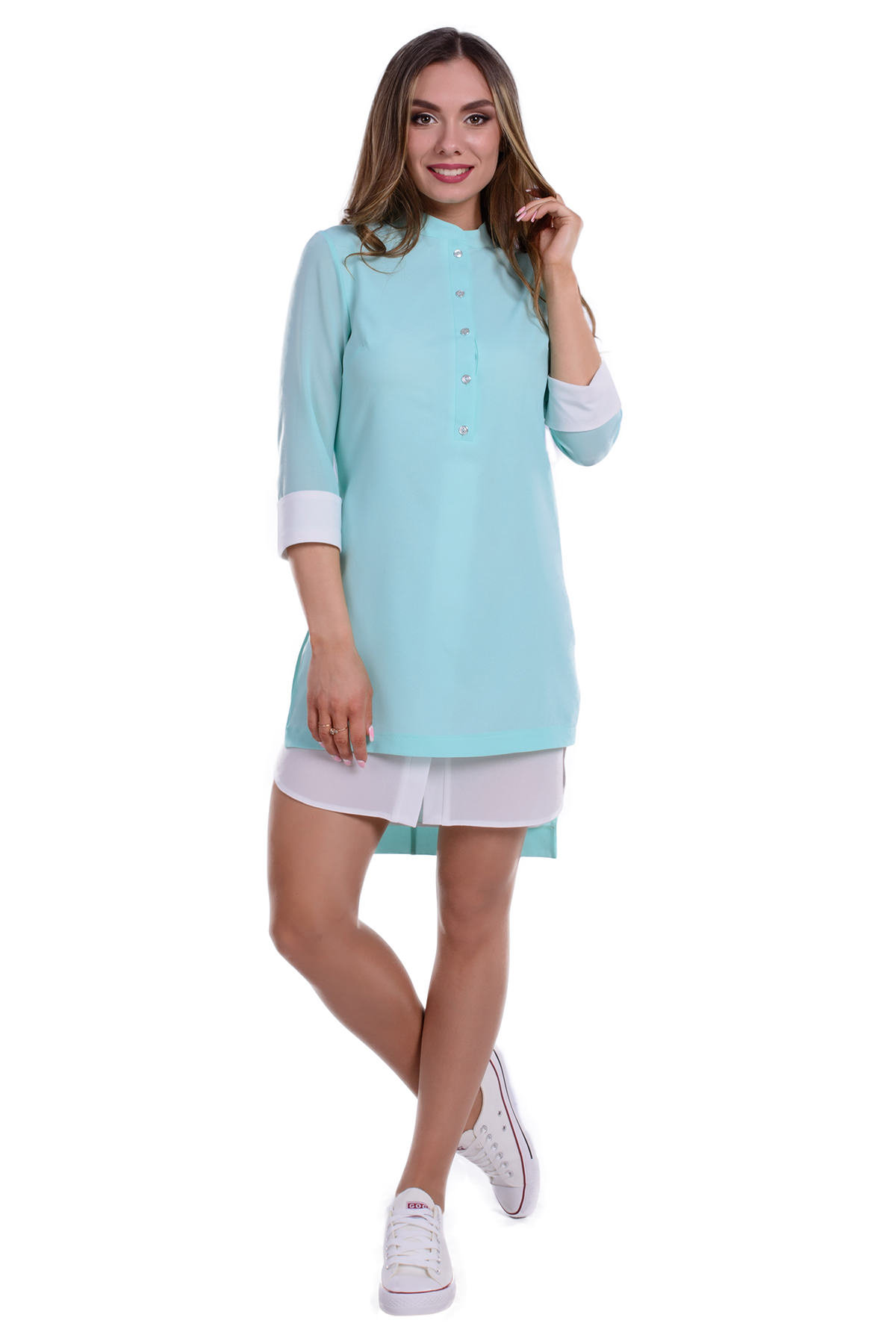 Женская одежда оптом Украина Modus Платье-рубашка Фортель креп шифон
