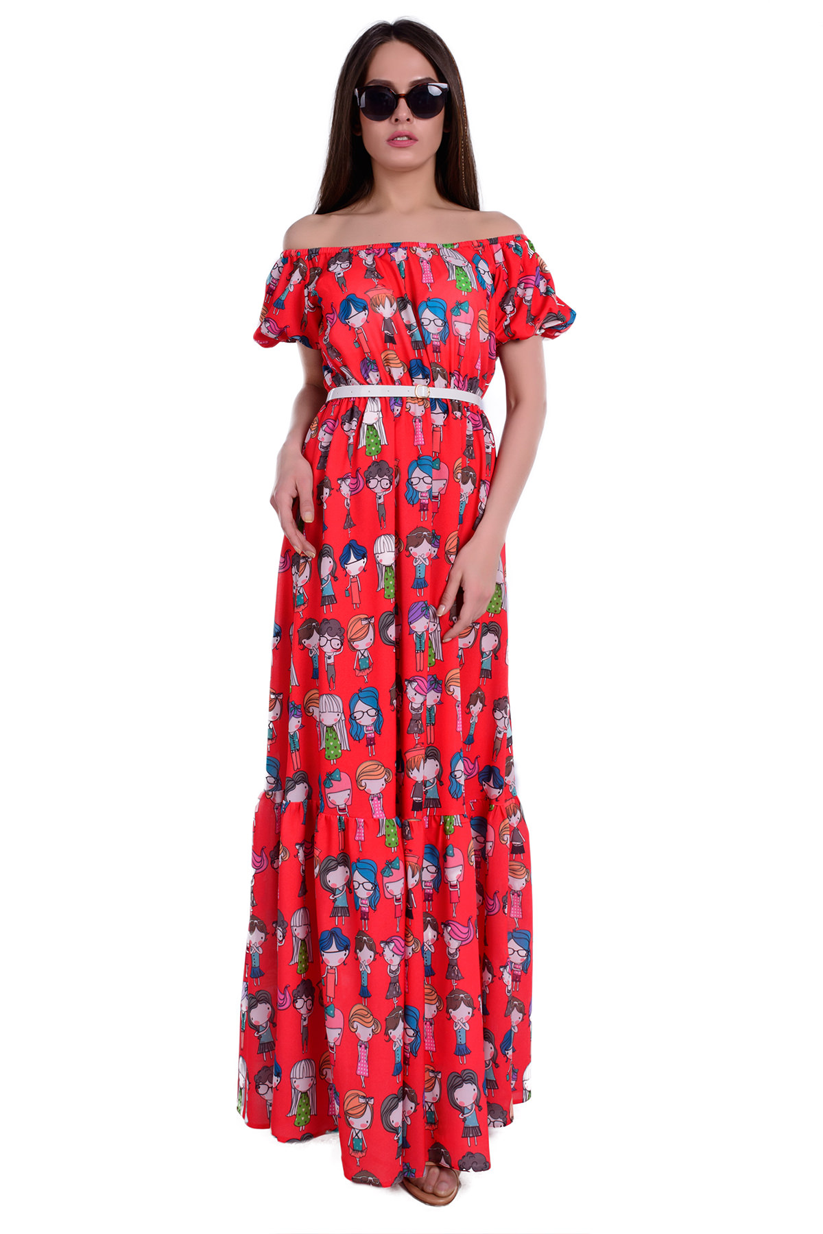 Купить платья оптом от производителя Платье Сен-Тропе лайт принт креп шифон