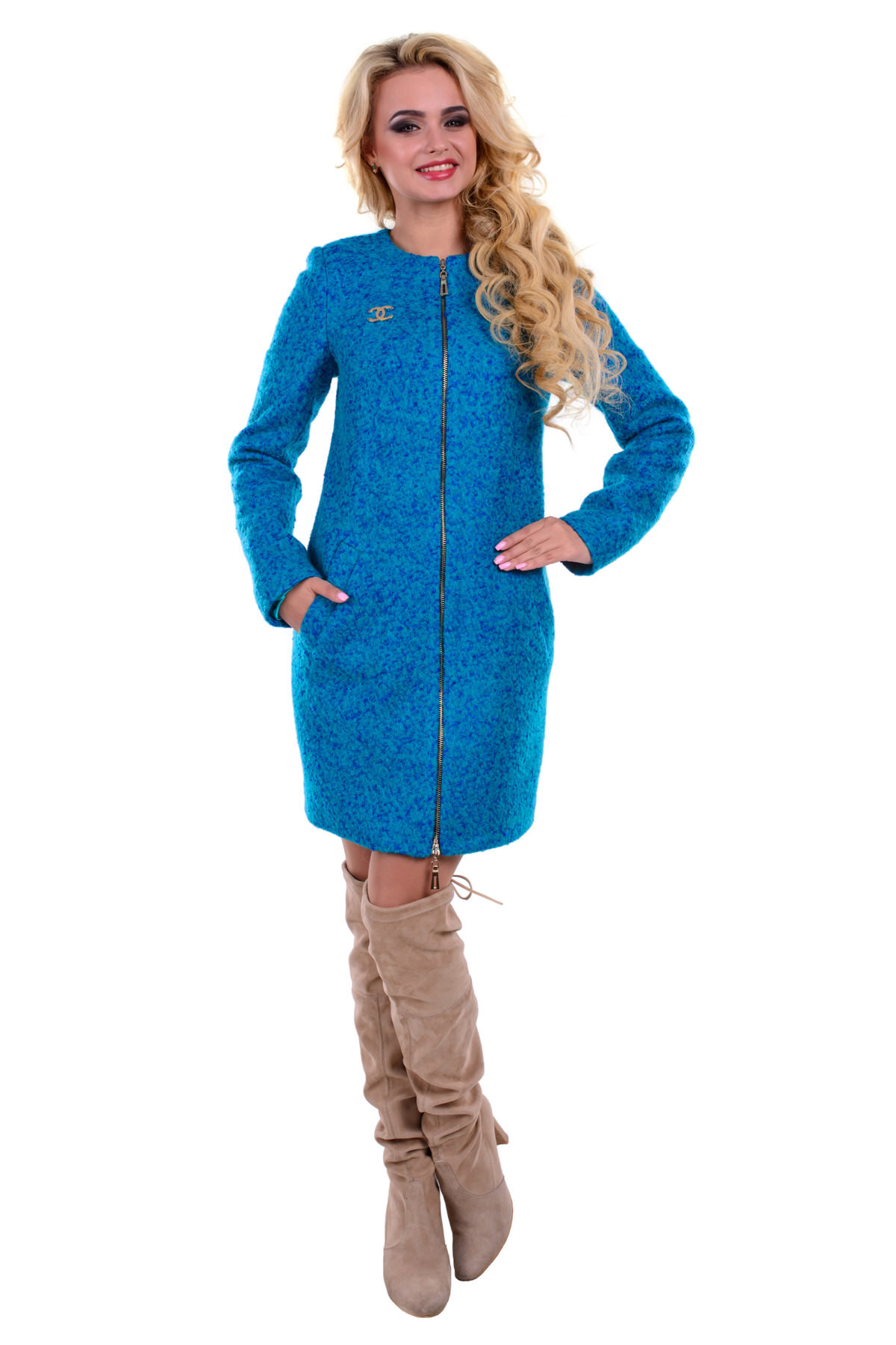 Купить оптом женское пальто у производителя Пальто Сан-Ремо лайт букле кр