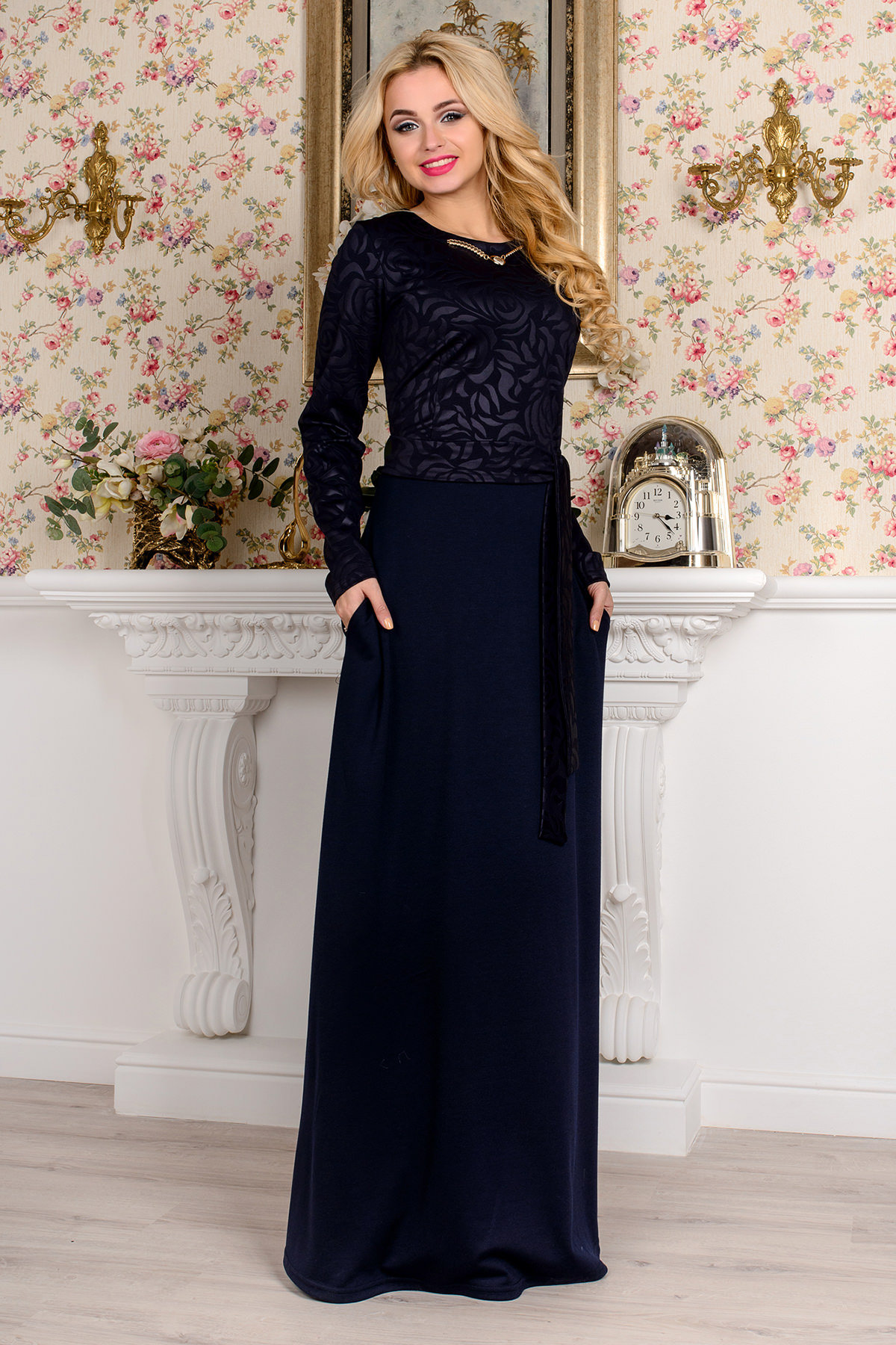 Женская одежда оптом от производителя Платье Адель комби