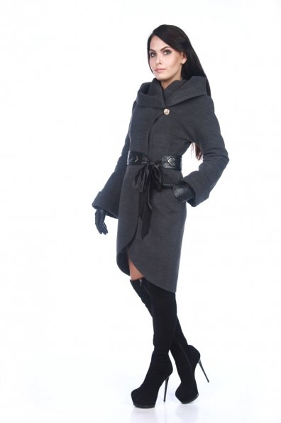 Пальто без меха Буэно Цвет: Темно-серый