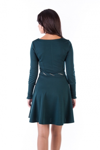 Платье Доларис Цвет: Темно-зеленый