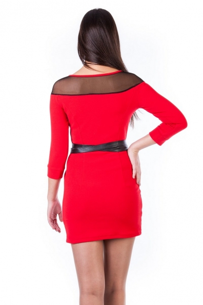 Платье Ирбис италия Цвет: Красный с черным