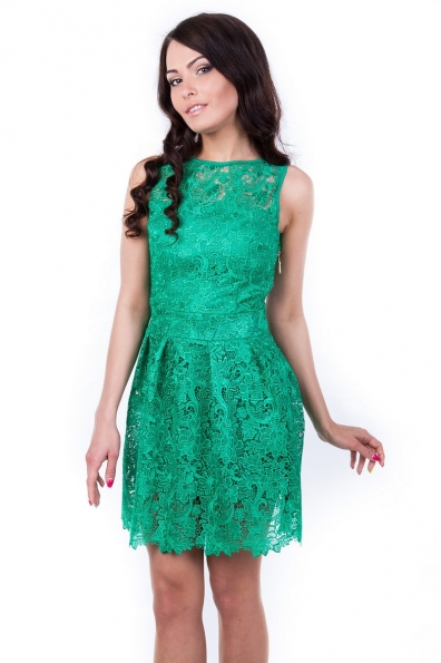 Платье Жанетта Цвет: Зеленый
