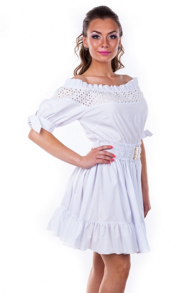 Платье Фьюжен Цвет: Белый