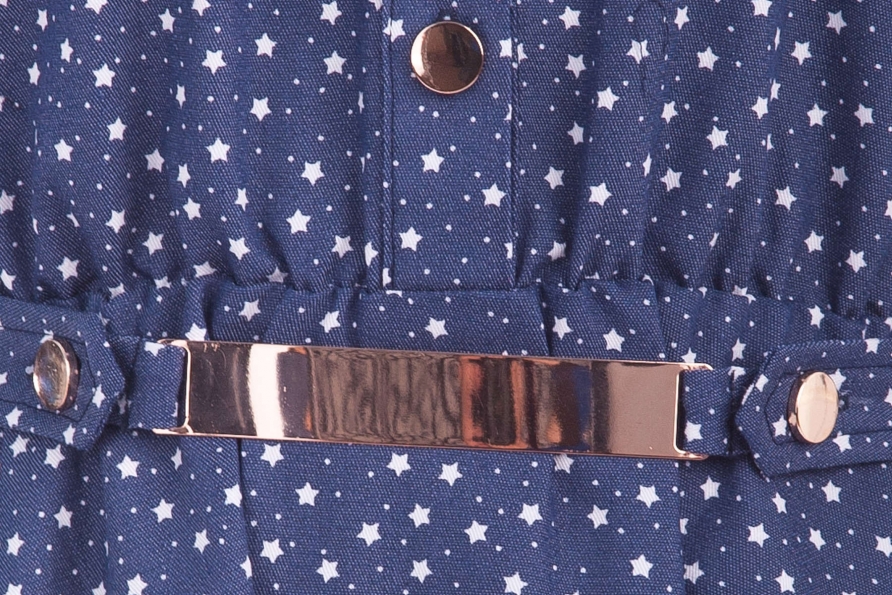 Платье Эйприл джинс принт Цвет: Т.синий Звездочка /точка 1