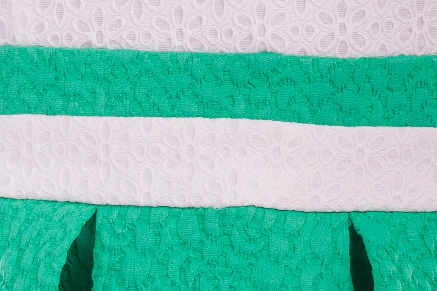 Платье Джеки жаккард  Цвет: Молоко D1/зеленый D2