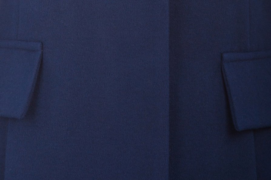 Пальто Тасмания хомут зима Цвет: Тёмно-синий