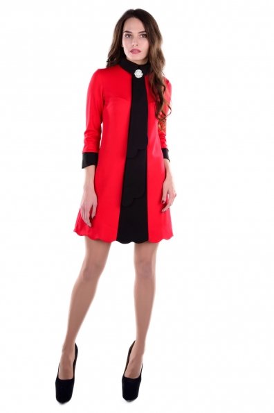 Платье Миу - Миу Цвет: Красный / черный