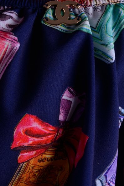 Платье Майами вискоза принт Цвет: Тёмно-синий, духи