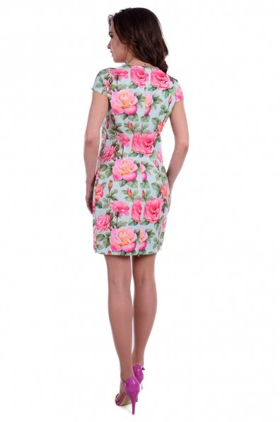 Платье Пиония лайт 942 Цвет: Мята, Роза/розовые