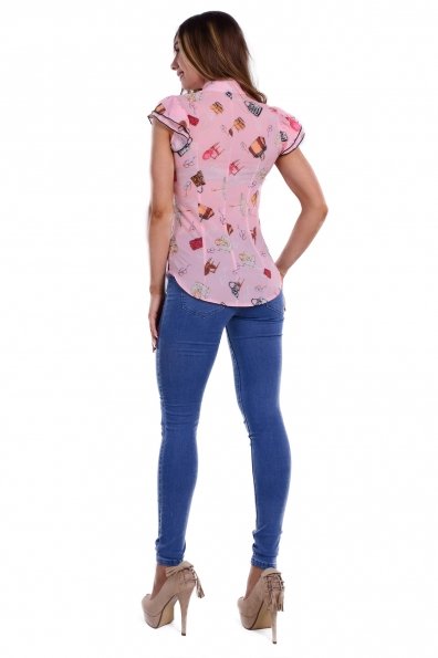 Блуза Джил Цвет: Розовый/Дамские аксессуары