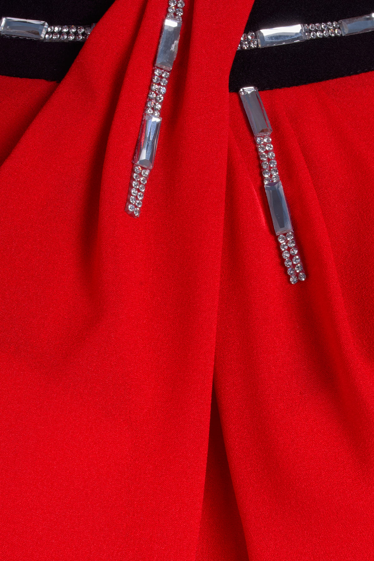 Платье Бали креп шифон АРТ. 6273 Цвет: Красный / черный - фото 4, интернет магазин tm-modus.ru