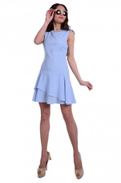 Платье Эрика креп шифон  Цвет: Голубой