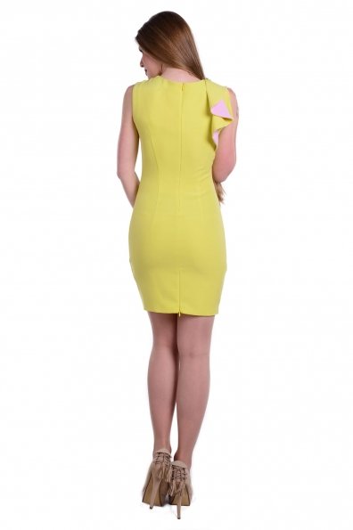 Платье Каприче костюмная Цвет: Лайм / Сирень