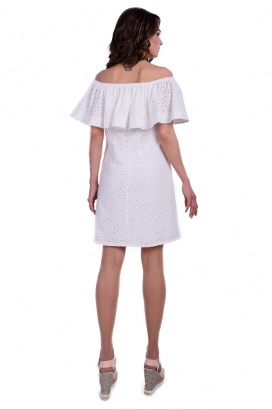 Платье Трино прошва Цвет: Белый Соты Крупные