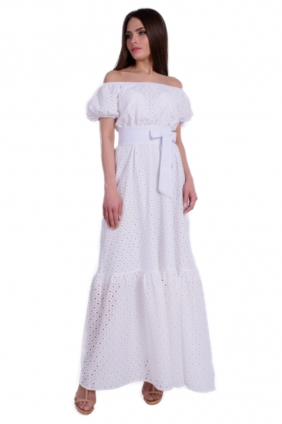 Платье Сен-Тропе Colour прошва Цвет: Белый Соты Крупные