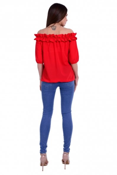 Блуза Деймон креп шифон Цвет: Красный