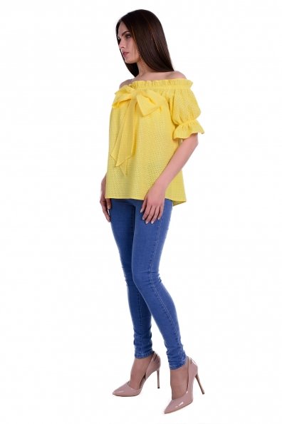 Блуза Кларис  Прошва Цвет: Желтый мелкий