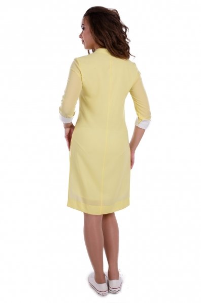 Платье-рубашка Фортель 70 Цвет: Желтый / молоко