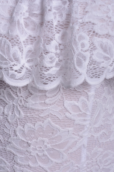 Платье Блисс гипюр набивной Цвет: Белый