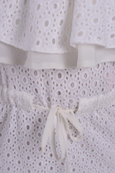 Платье Онфлер платье Прошва Цвет: Белый Соты Крупные