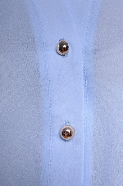 Блуза Кумир креп короткий рукав Цвет: Голубой