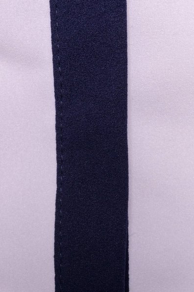 Блуза Тесла креп шифон Цвет: Белый / т.синий