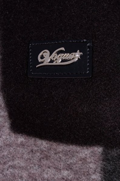 Пальто Микадо принт шерсть 1 Цвет: Черный / серый Буквы Д5/С1