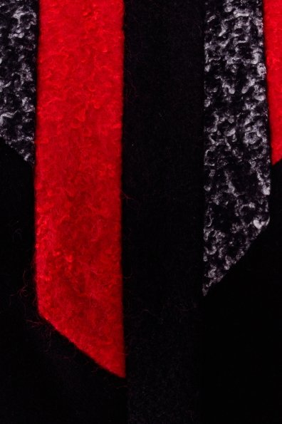 Пальто Фешен 0463 Цвет: Черный/красный