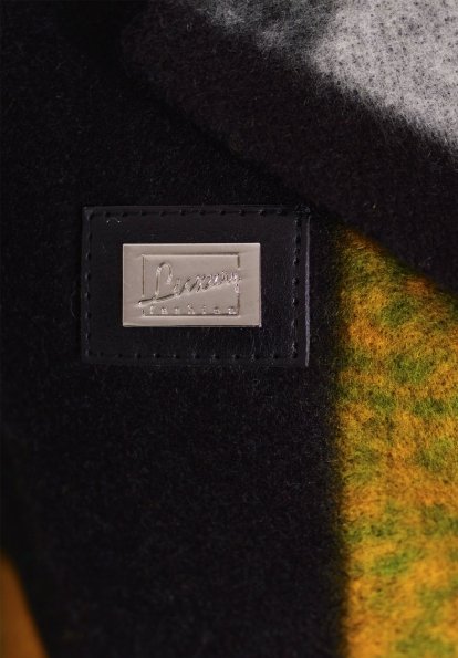 Пальто Микадо принт шерсть Цвет: Черный/серый/бирюза Д3/С1