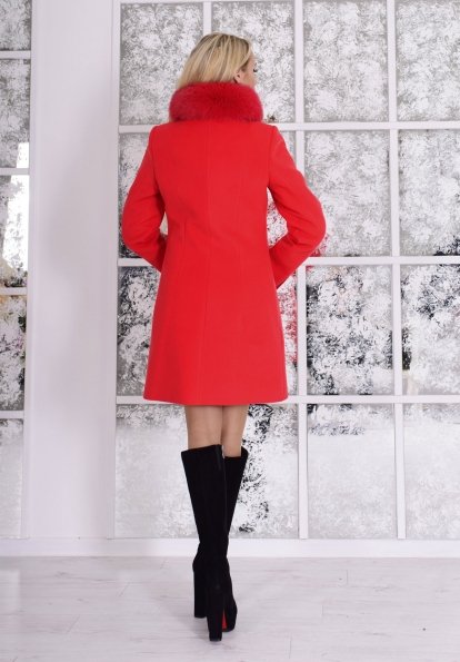 Пальто Эльпассо 4180 Цвет: Красный