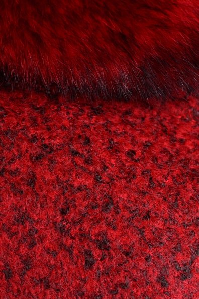 Пальто зима Фортуна 0690 Цвет: Красный / черный