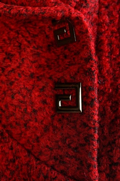 Пальто зима Делфи 0650 Цвет: Красный / черный