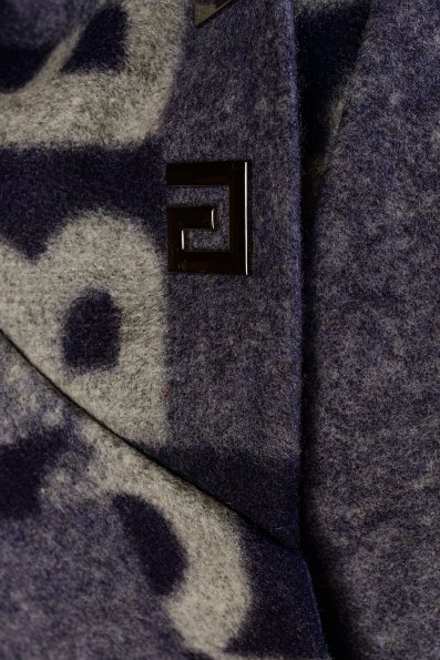 Пальто зима Делфи 0954 Цвет: Тёмно-синий/серый Буквы Д5/С2