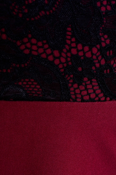 Платье Бейлис Цвет: Бордо/черный
