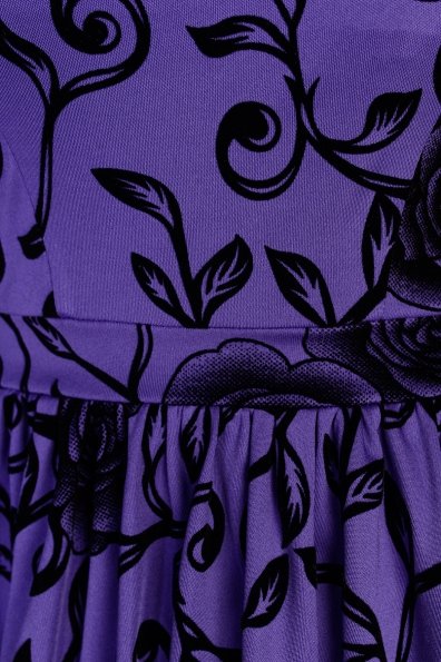 Платье Амулит 1361 Цвет: Фиолет Розы черн 5