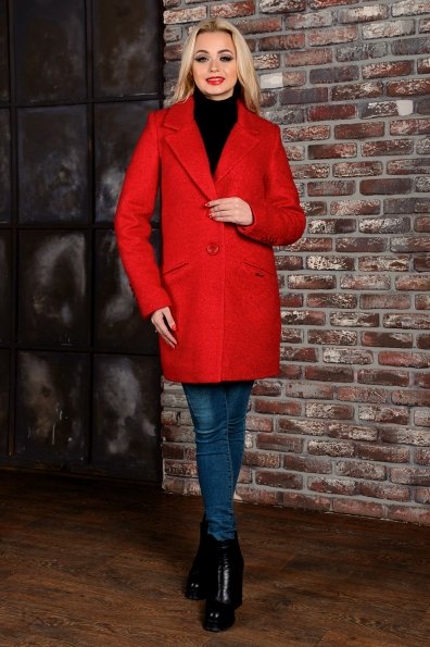 Пальто Кайра 1054 Цвет: Красный