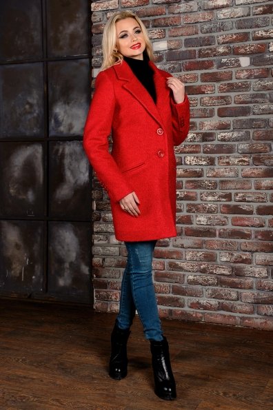 Пальто Кайра 1054 Цвет: Красный