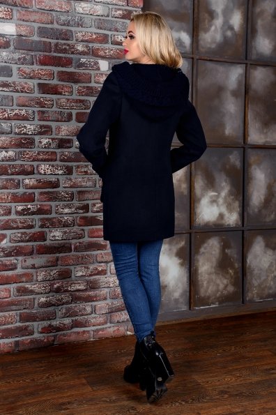 Пальто Джи 1447 Цвет: Тёмно-синий