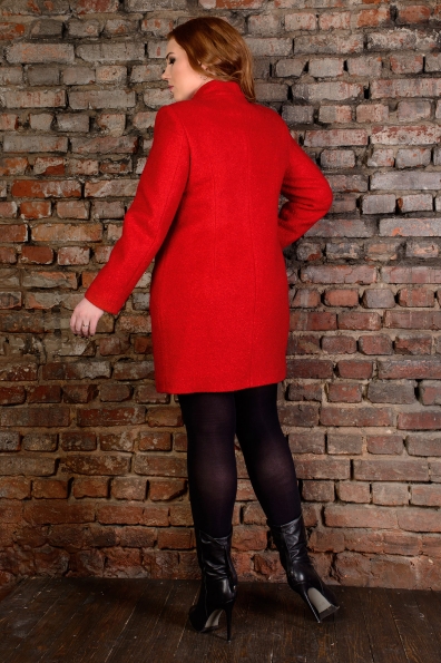 Пальто Сплит Donna букле крупное Цвет: Красный