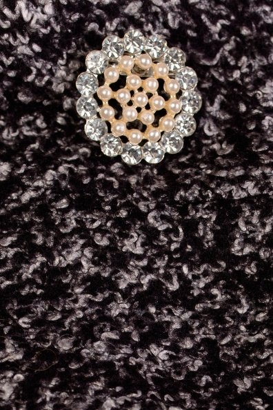 Пальто Мелини 1540  Цвет: Черный/серый