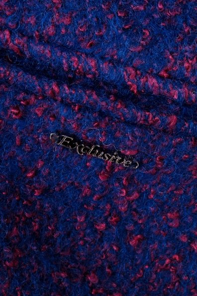 Пальто Кайра 1054 Цвет: Тёмно-синий/марсал 