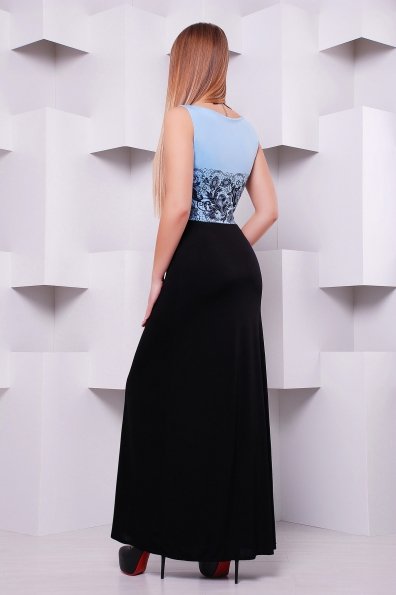 Платье Кружево черное Бомонта б/р Цвет: голубой