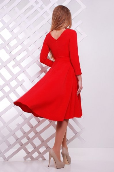 Платье Лика д/р Цвет: красный